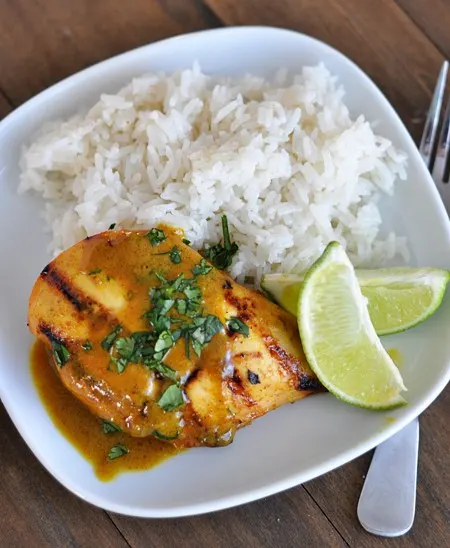 Grilled Lime Coconut Chicken