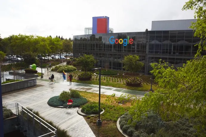 Google Headquarters in Mountain View, CA.