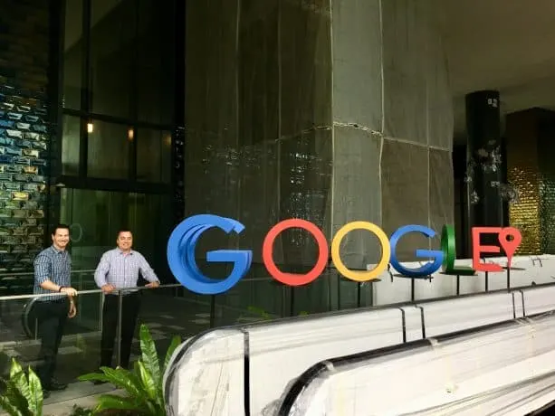 Eric Hochberger (left) Brad Hagmann (right) at Google Headquarters.