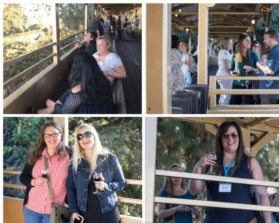 A collage of IFBC & MediaWine Train attendees.