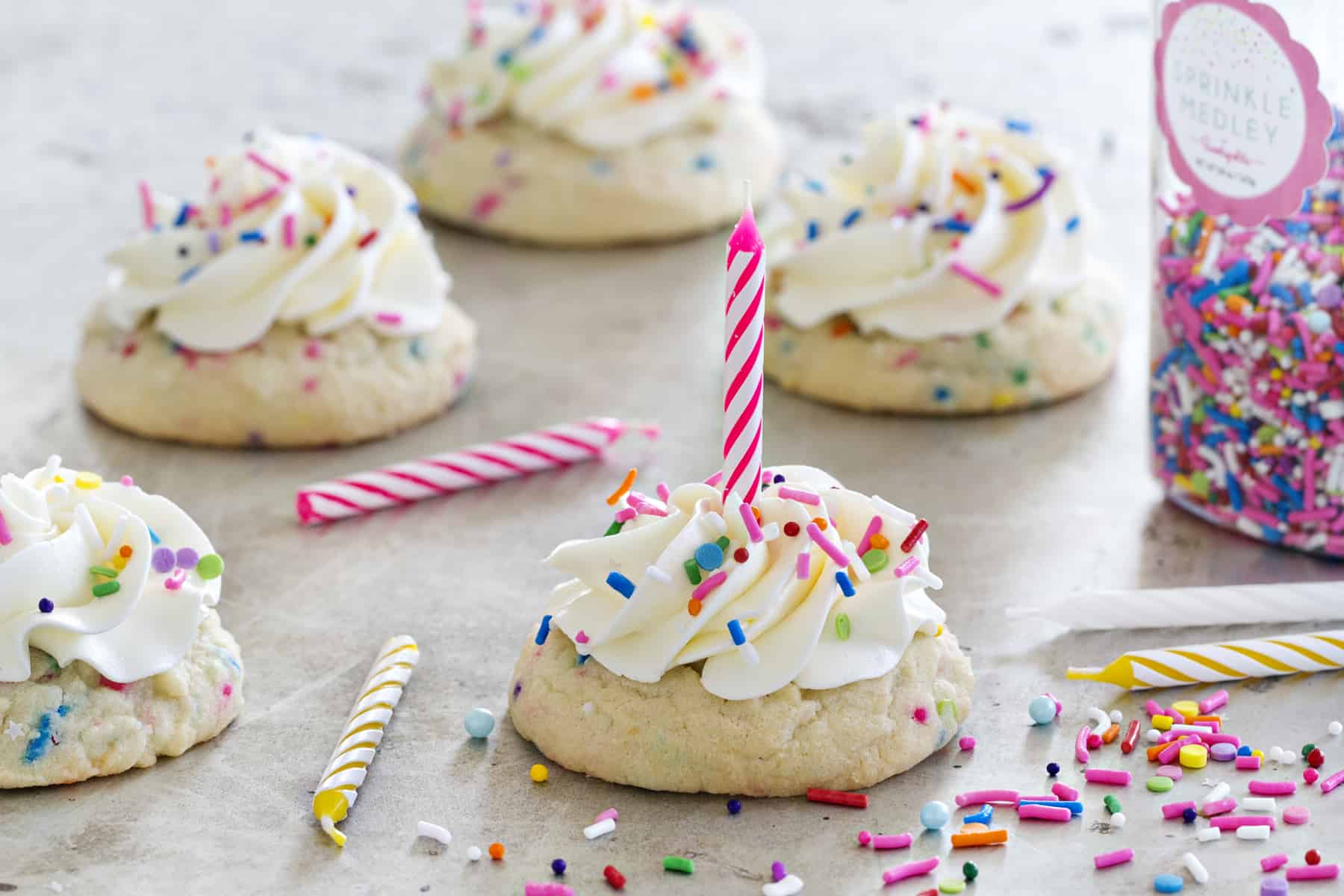 Birthday Cake Cookies from Jamie at My Baking Addiction