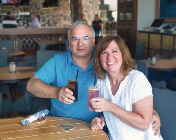 Chef Dennis and his wife.