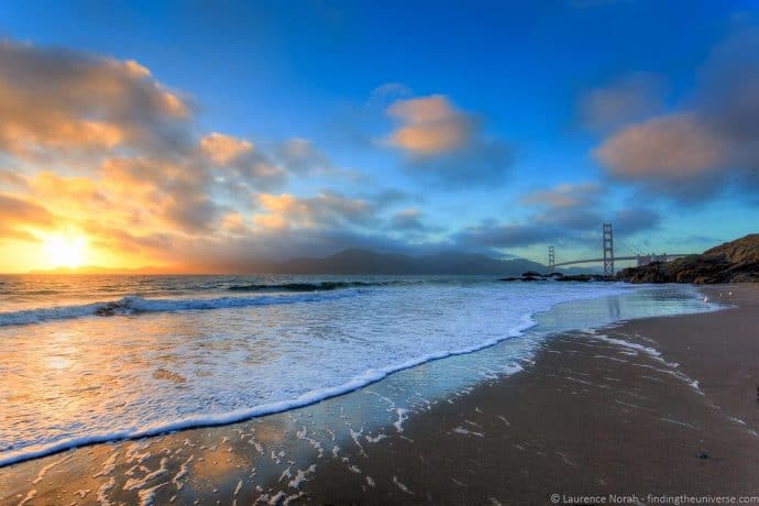 Baker's Beach in San Francisco, CA.