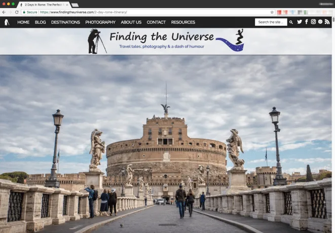 Finding the Universe homepage