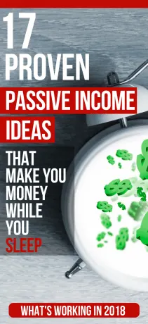 17 proven passive income ideas that make you money while you sleep - Pinterest image