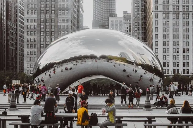 The silver bean in Chicago.