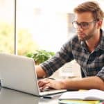 man using computer