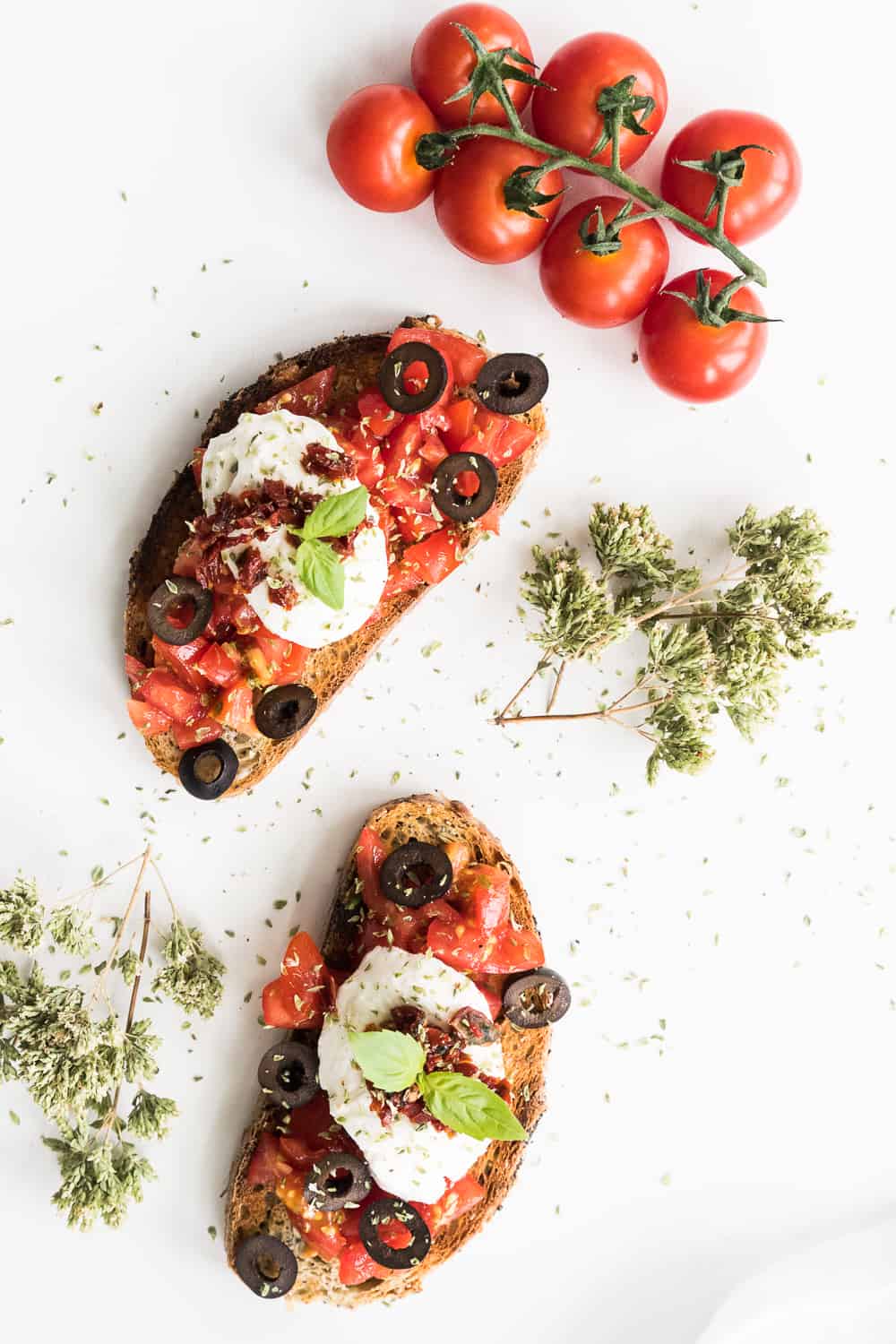 Gathering Dreams Bruschetta with Mozzarella