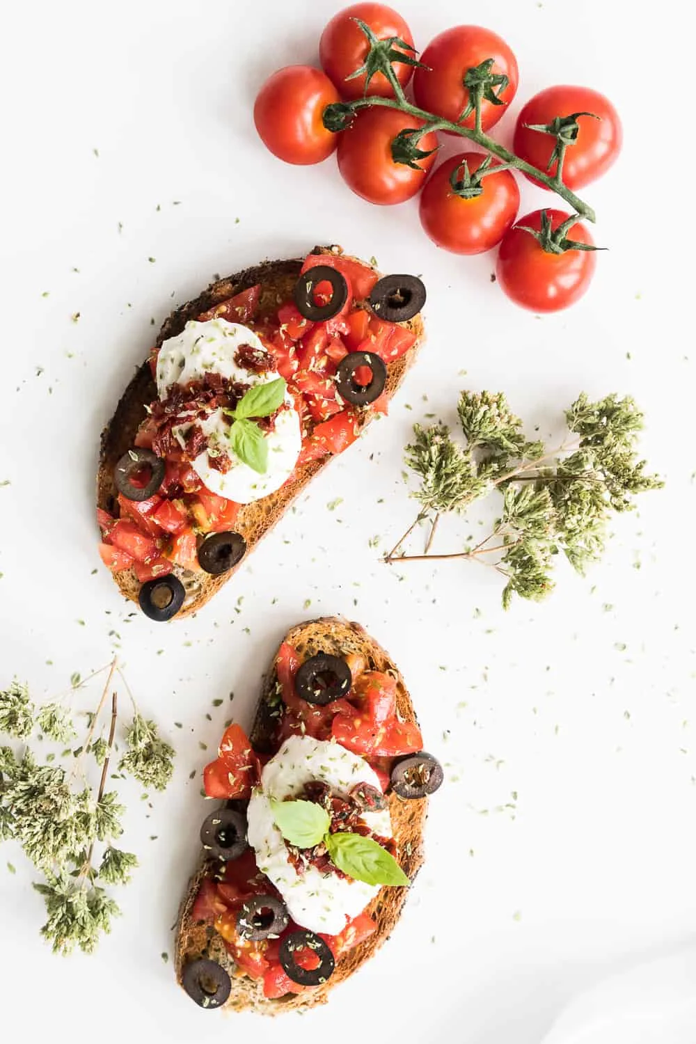 Gathering Dreams Bruschetta with Mozzarella