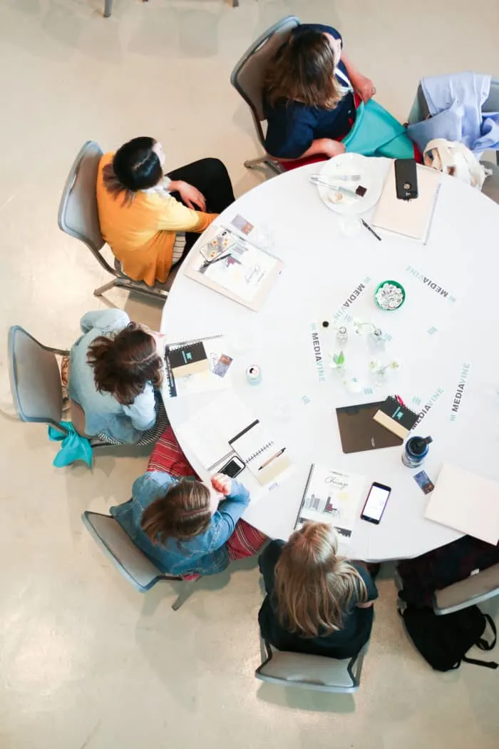 A top-down view of Mediavine convention attendees.