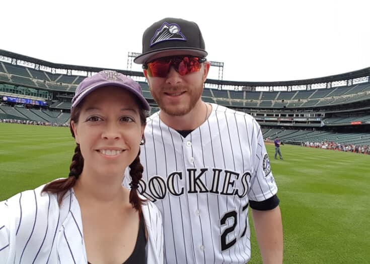 Cynthia visiting Coors Field.