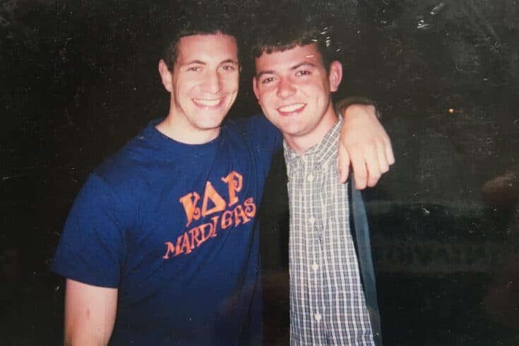 An older photograph of Matt Richenthal and Steve Marsi.