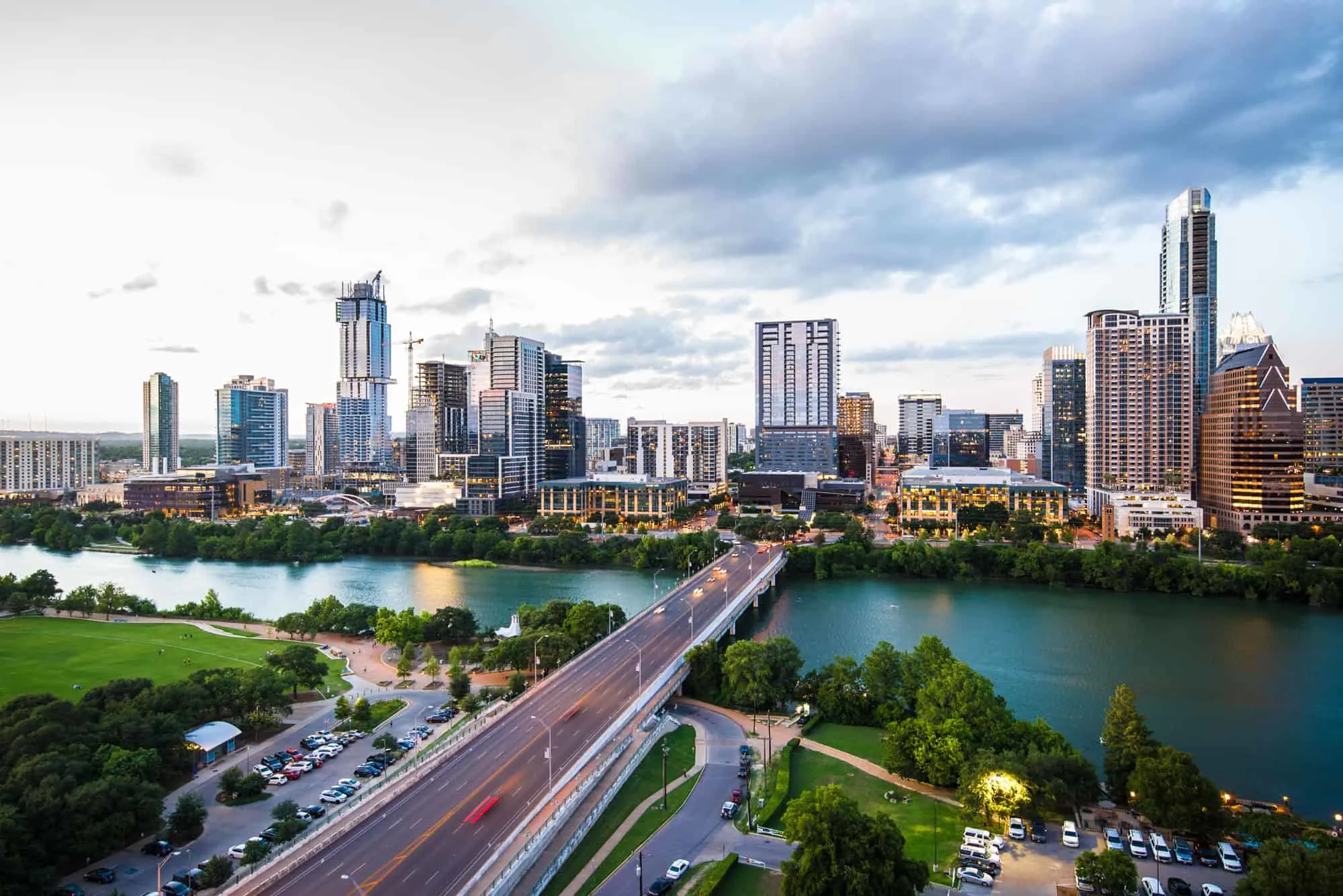 The Austin city skyline.