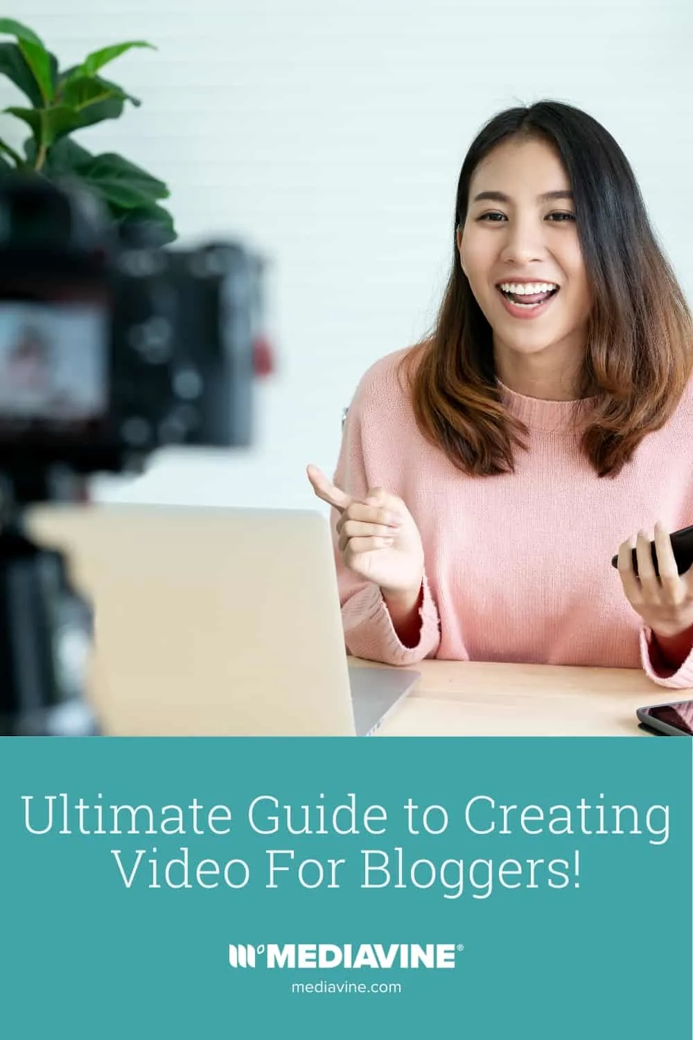 Mediavine Pinterest image - Ultimate Guide to Creating Video For Bloggers!