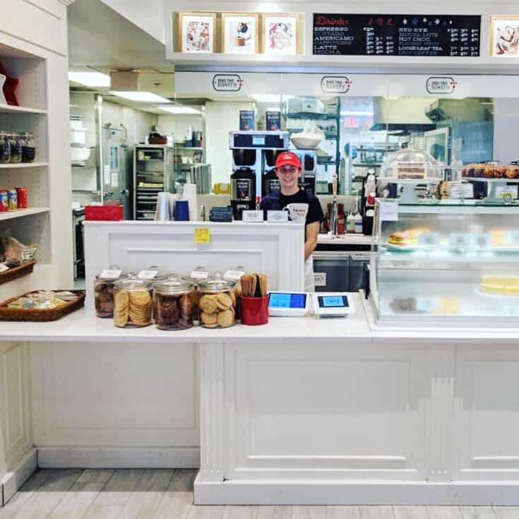 The front counter at The Dog Tag Bakery.