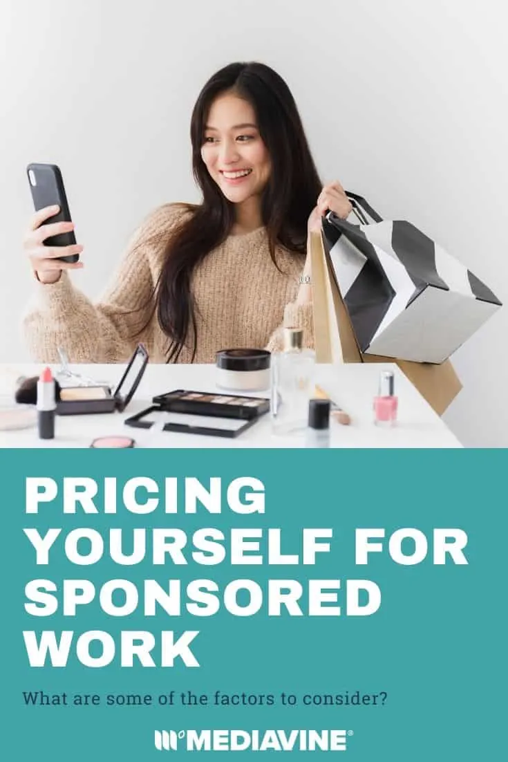 Mediavine Pinterest image - Pricing yourself for sponsored work: What are some of the factors to consider?