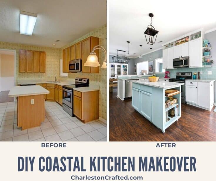 Kitchen makeover before and after