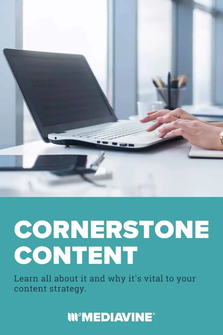 Cornerstone Content Pinterest image.