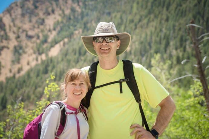 John Nardini of ESI Money blog and his wife hiking