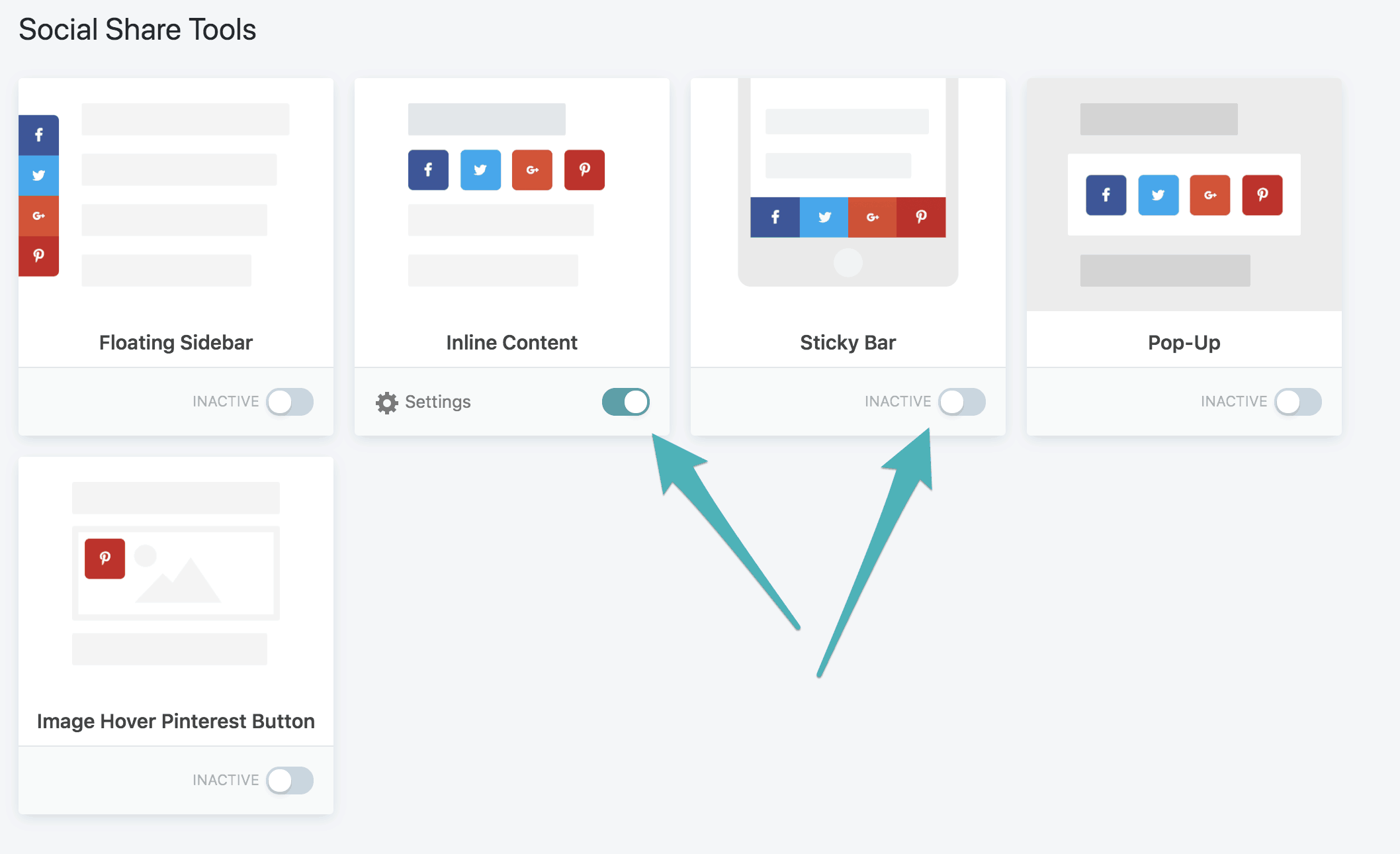 Grow Social Pro toolkit settings