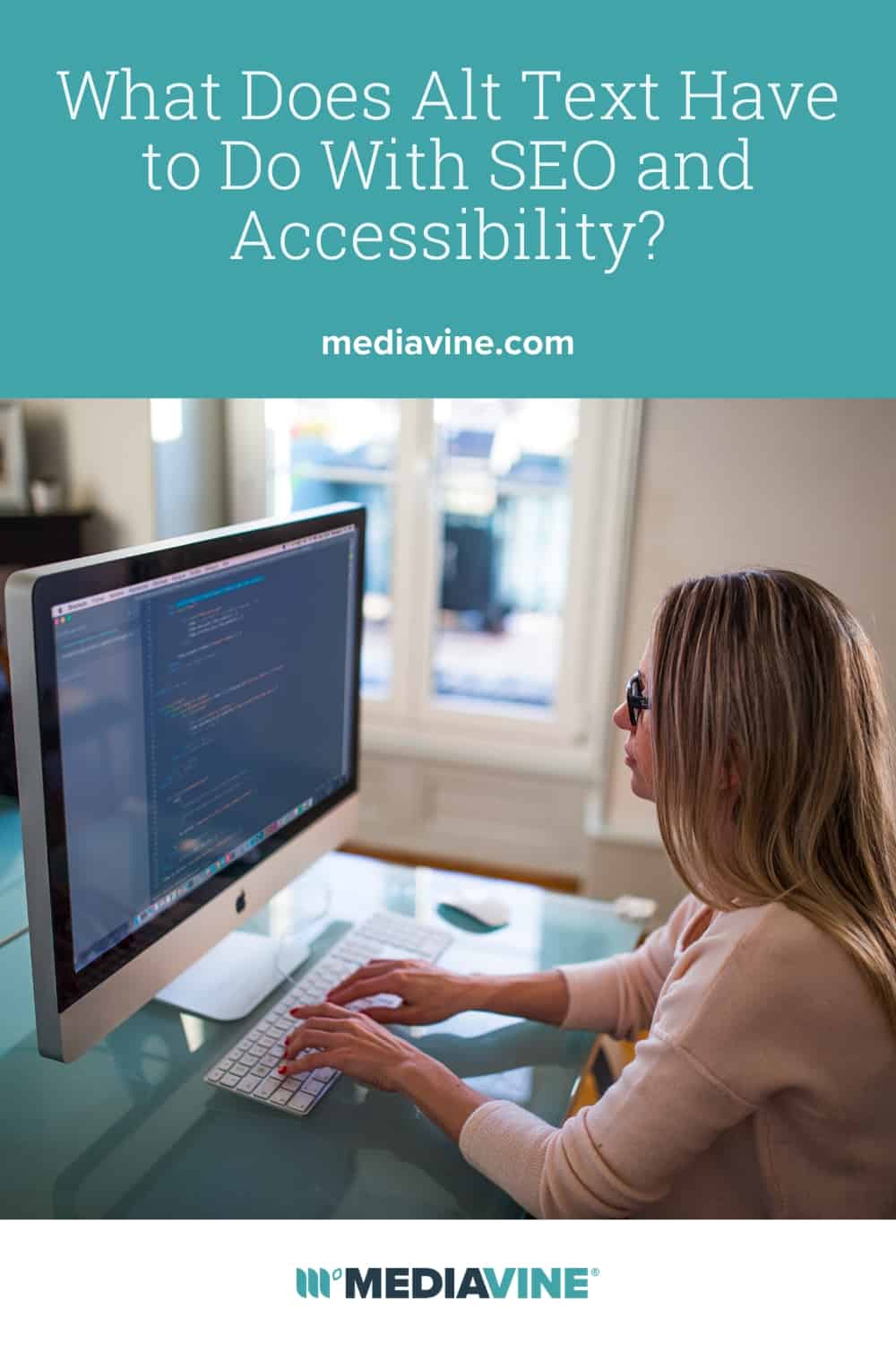 What does Alt Text have to do with SEO and Accessibility? - Mediavine Pinterest image
