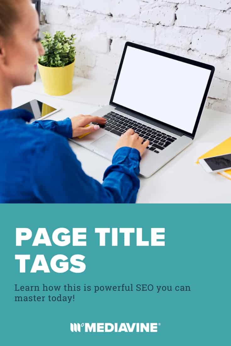 Mediavine Pinterest image - Page Title Tags: Learn how this is powerful SEO you can master today!