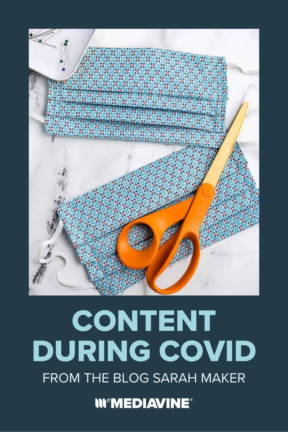 Mediavine Pinterest image: Content during COVID: From the blog Sarah Maker