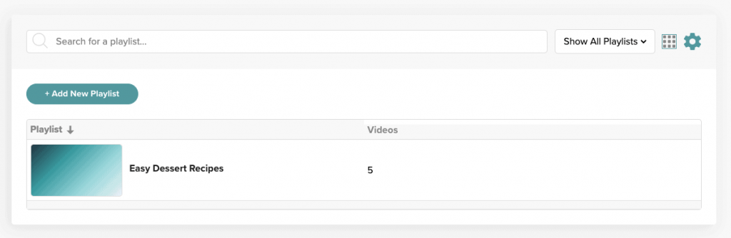 screenshot of how to add a mediavine video playlist