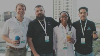 mediavine team members posing for a photo