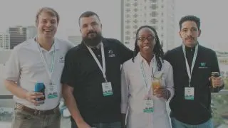 mediavine team members posing for a photo