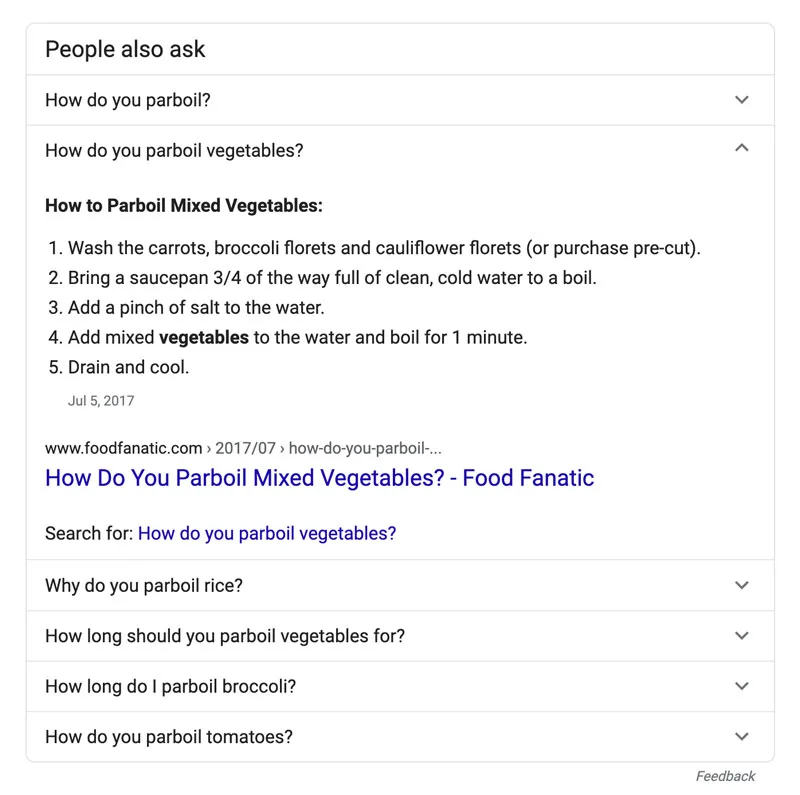 a screenshot of the people always ask section on google